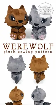 Sew Desu Ne? - Choly Knight - Werewolf Plush - Sewing Pattern